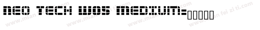 Neo Tech W05 Medium字体转换
